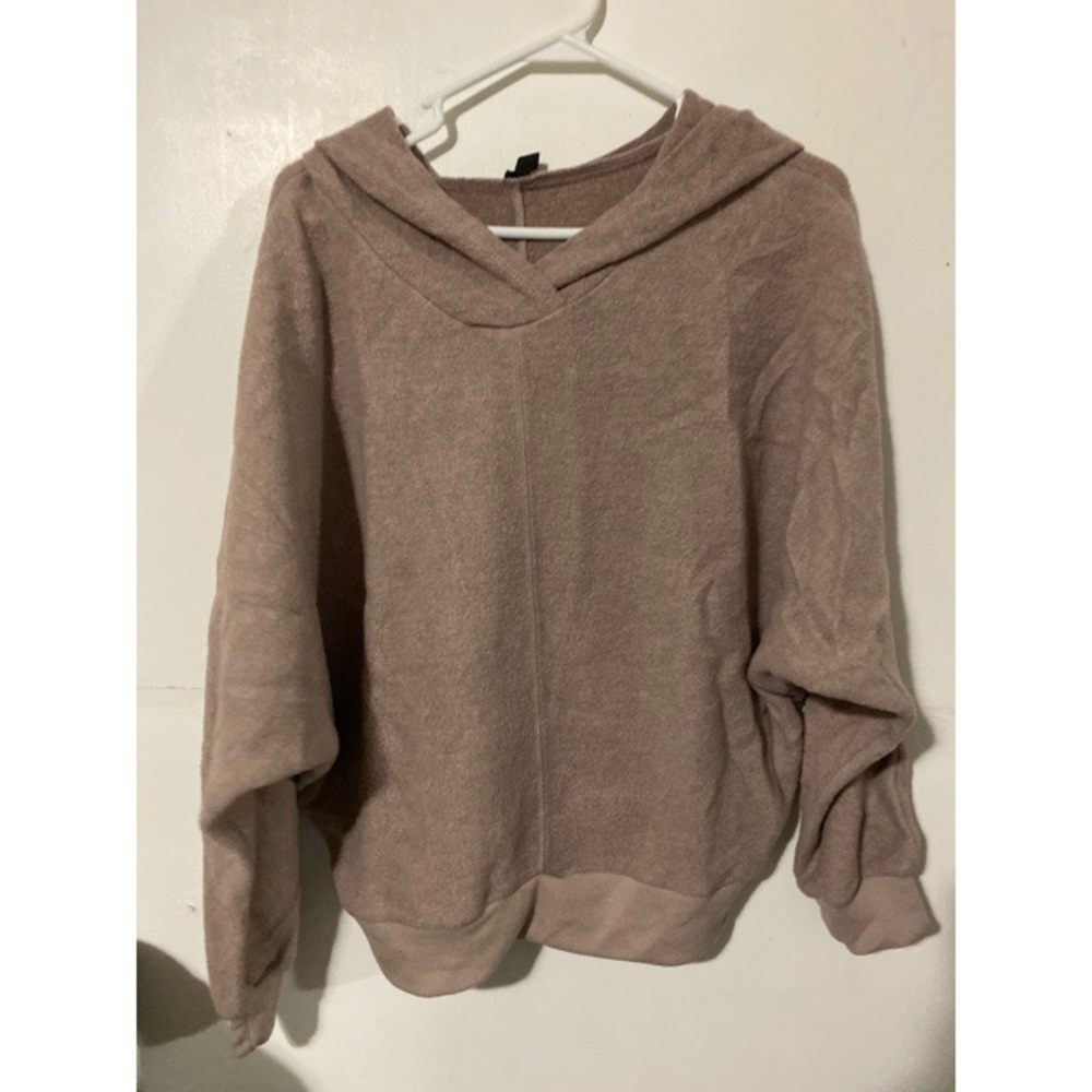 Light pink casual hoodie